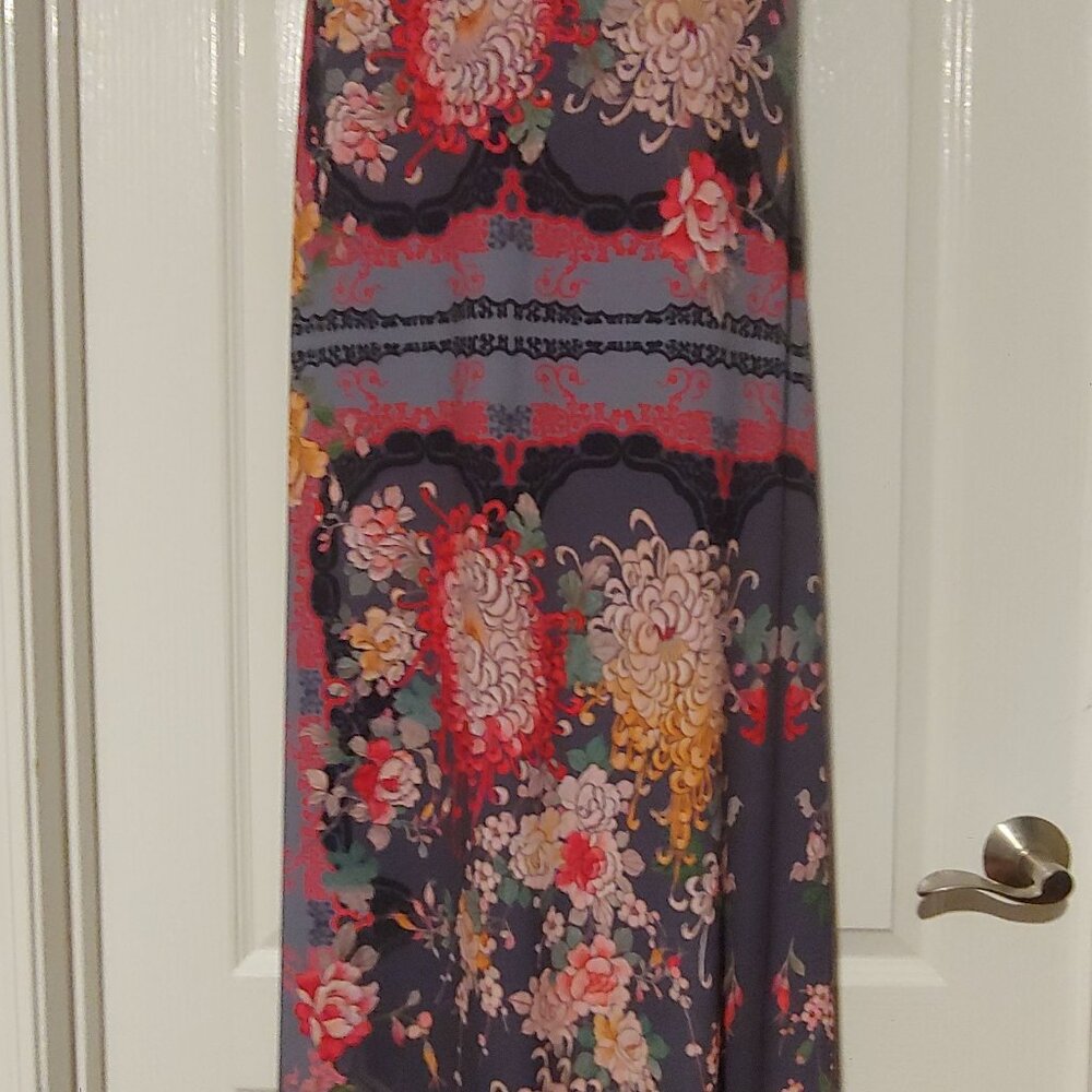 Johnny Was Maxi Sleeveless Floral Resort Beachy Mature Attractive Sexy Dress XS - Picture 11 of 14